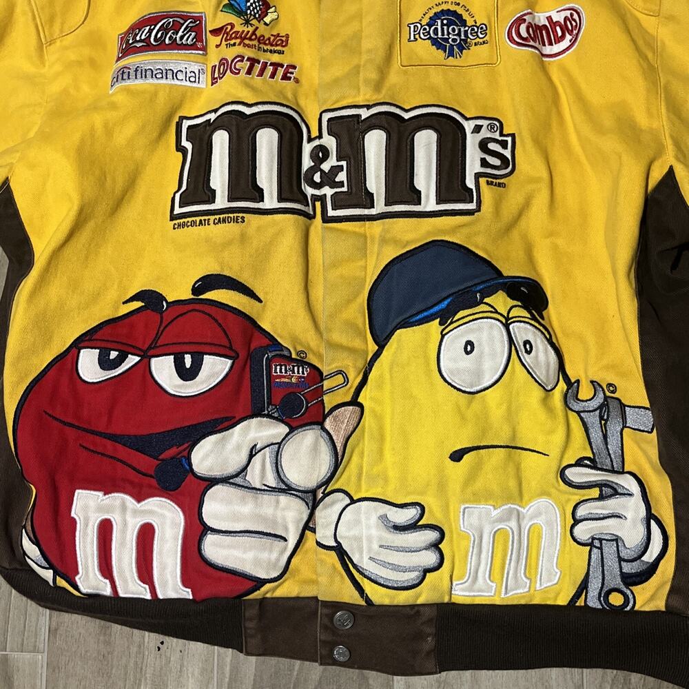 Chase Authentics M&M’s Jacket Yellow/Brown Size 3… - image 2